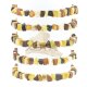 Raw amber bracelet mix color beads